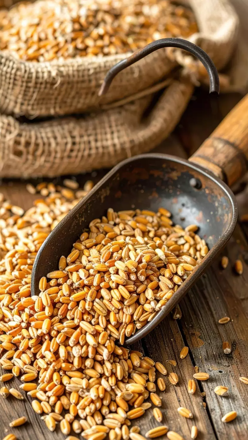Vintage grain scoop